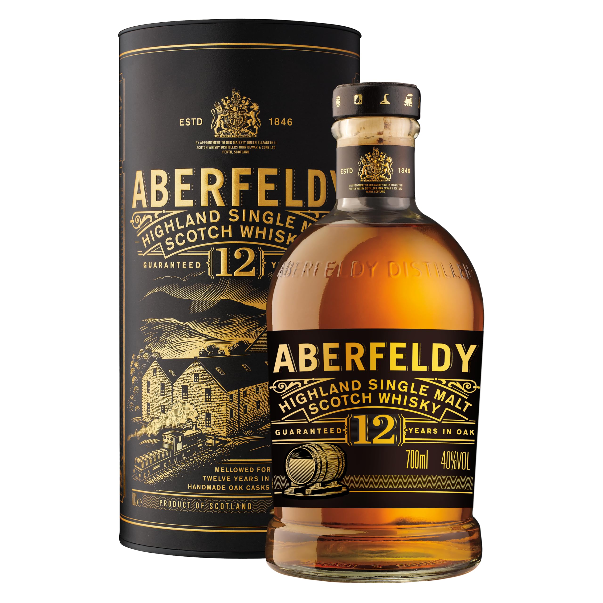 Aberfeldy(アバフェルディ) 12年 [ シングル モルト ウイスキー イギリス 700ml ] [ギフトBox入り]